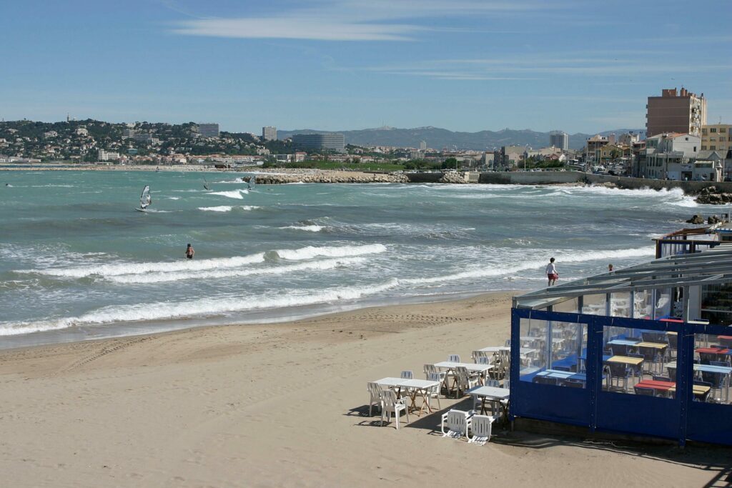 plages autour de Marseille, plage de la Pointe Rouge