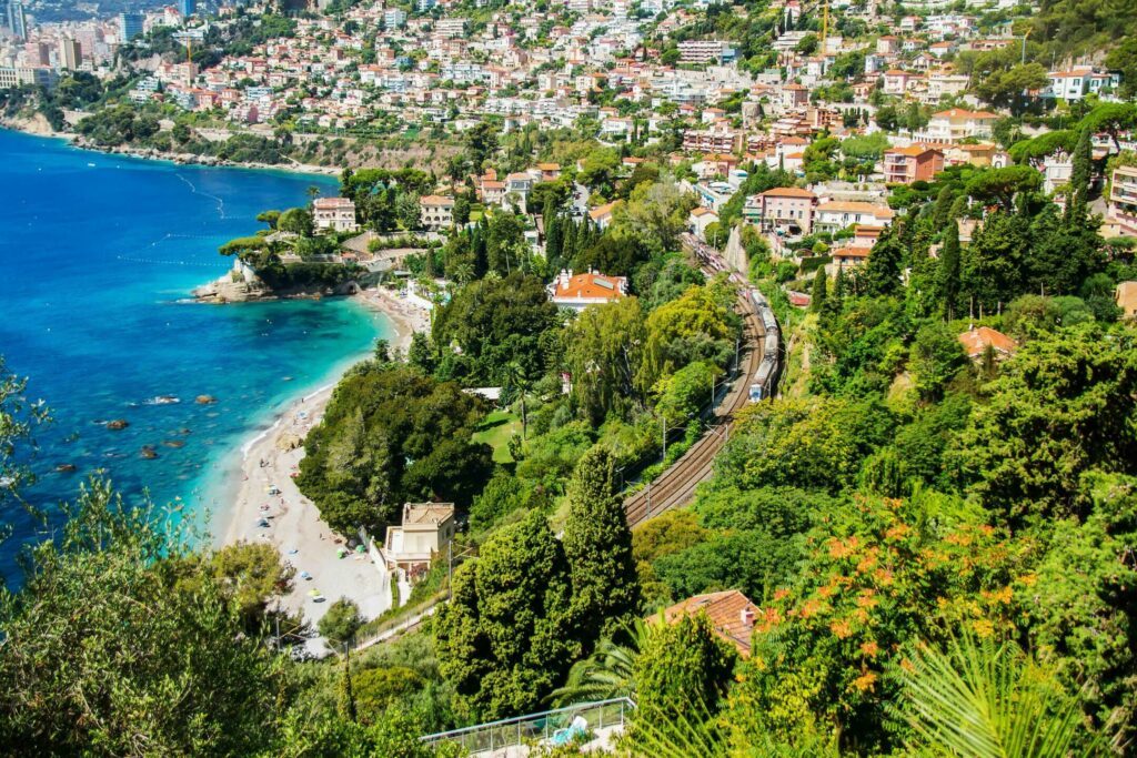 La plage du Buse vue du ciel