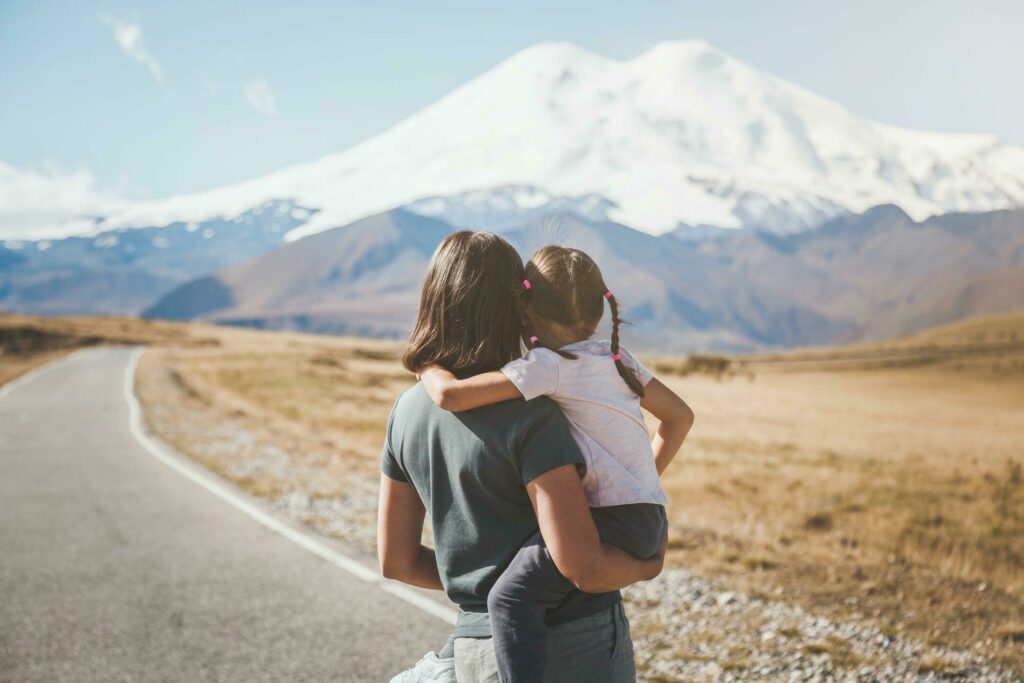 Prendre des photos de vacances de dos