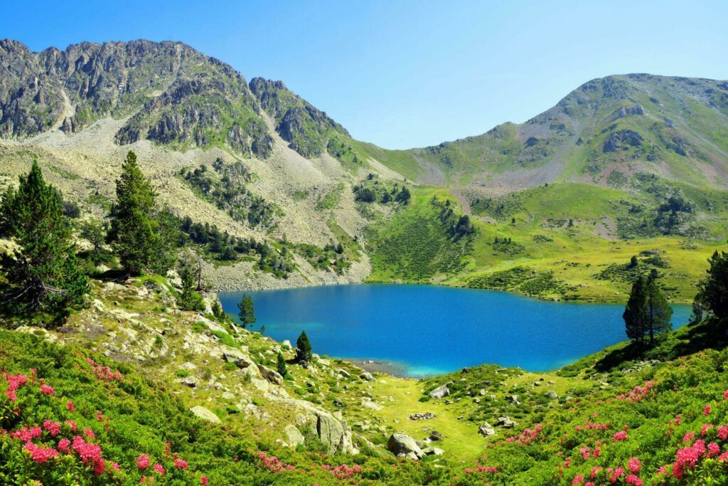 Un joli paysage des Pyrénées en été