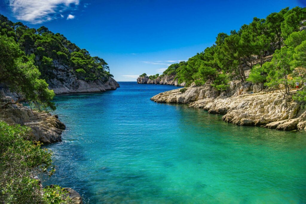 La calanque d'En Vau à Cassis