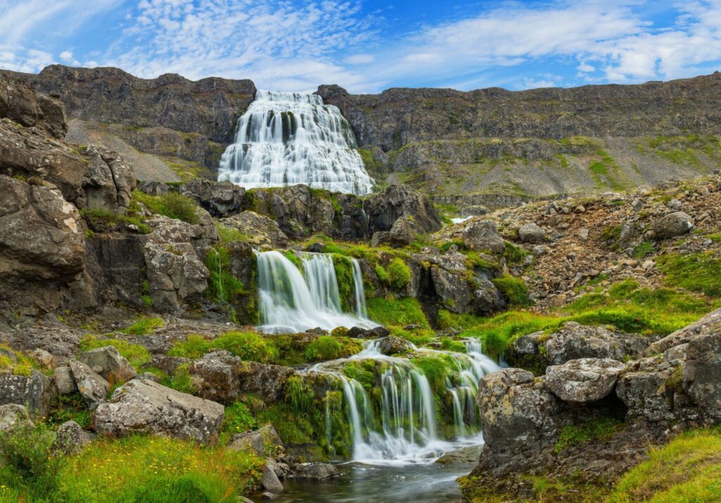La cascade Dynjandi en Islande