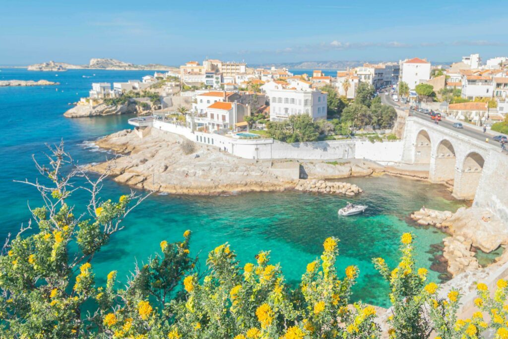 L'anse de la Malmousque dans les quartiers de Marseille