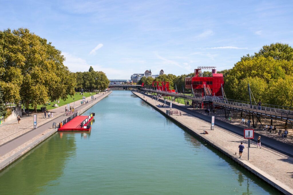 Le parc de la Villette à Paris