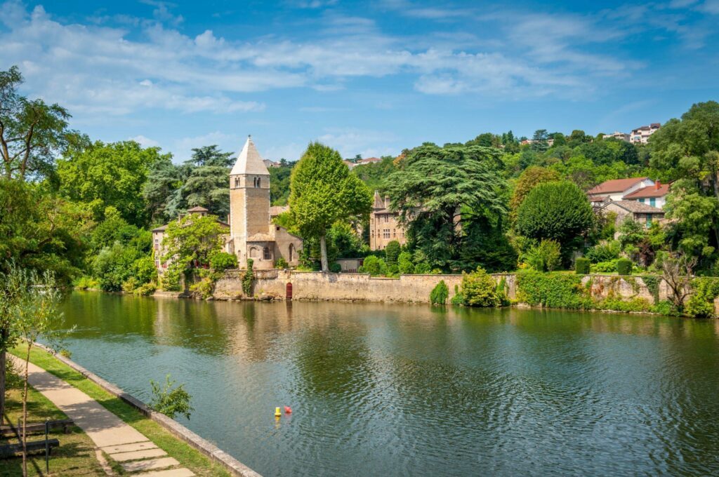 L'île Barbe sur la Saône