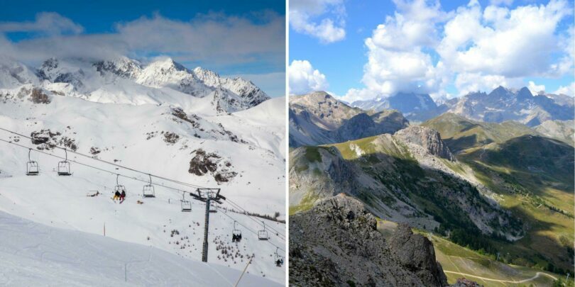 Station Serre Chevalier hiver et ete Alpes