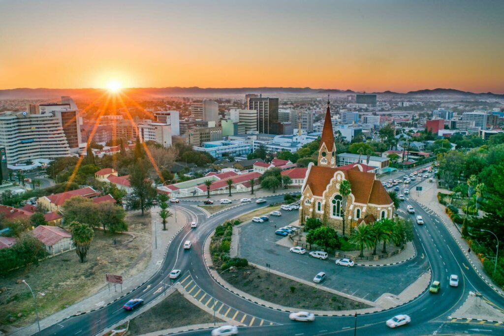 Arrivée à Windhoek, la capitale de la Namibie