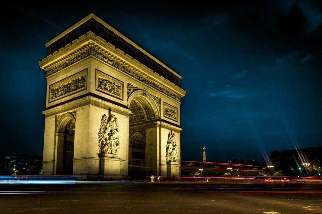 Paris'teki Arc de Triomphe