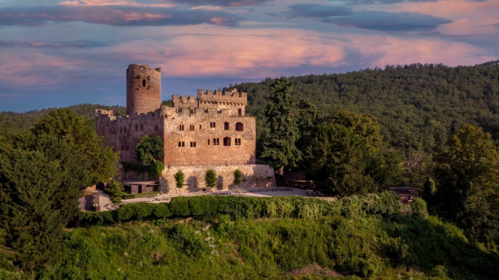 Le château de Kintzheim non loin du jardin médiéval