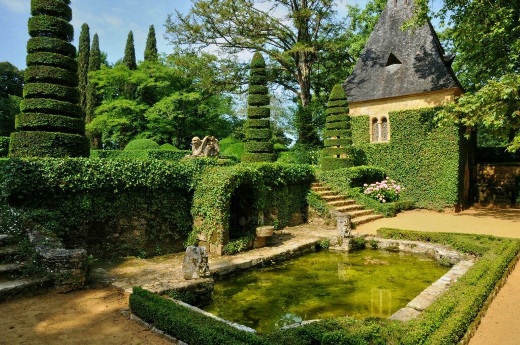 Manoir d'Eyrignac'ın bahçeleri
