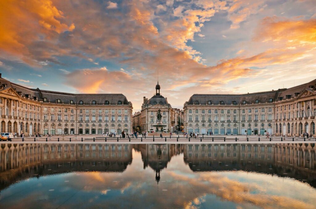 Bordeaux'daki Place de la Bourse