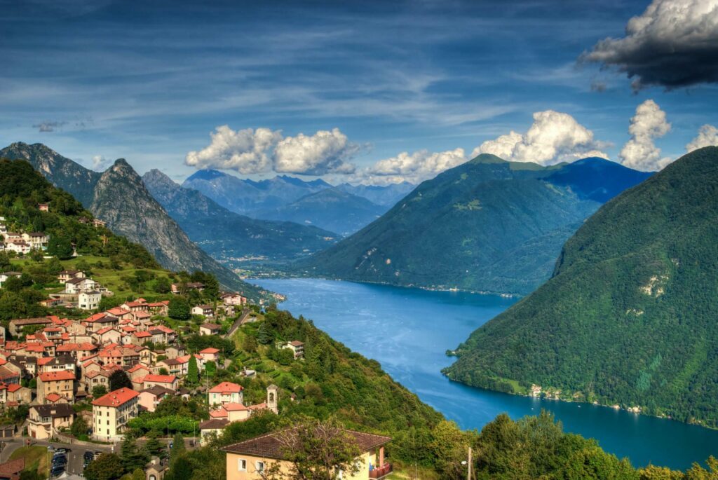 Le lac Lugano parmi les plus beaux paysages d'Italie du Nord