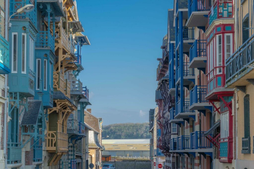 Mers-Les-Bains et ses façades colorées