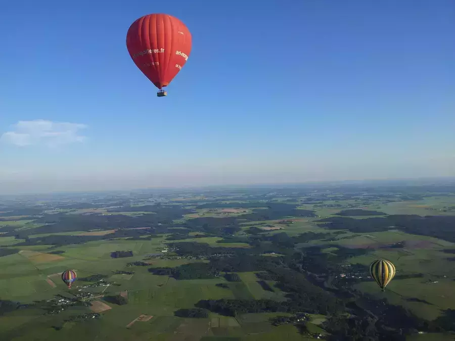 Moret-sur-Loing çevresinde balon turu 