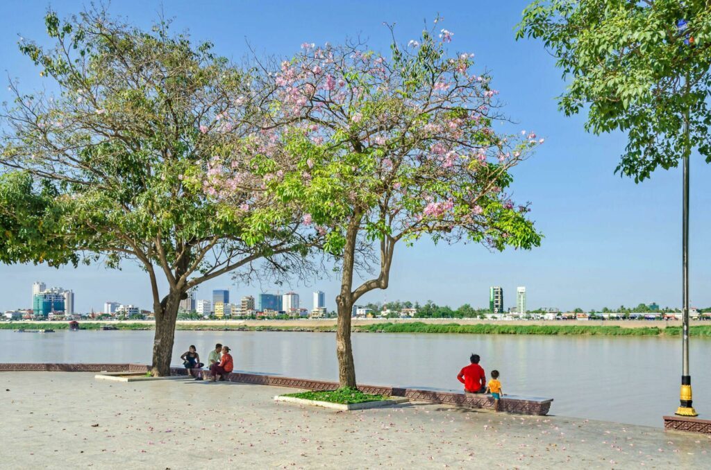 Promenade à Sisowath à Phnom Penh