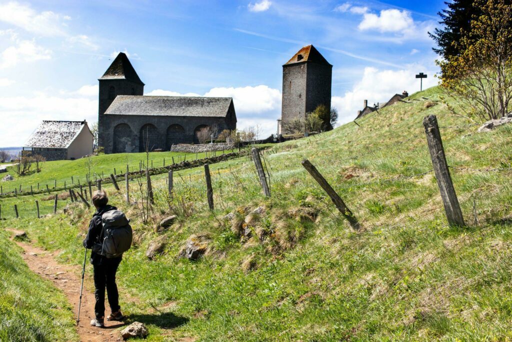 Sur le chemin de Compostelle dans l'Aubrac