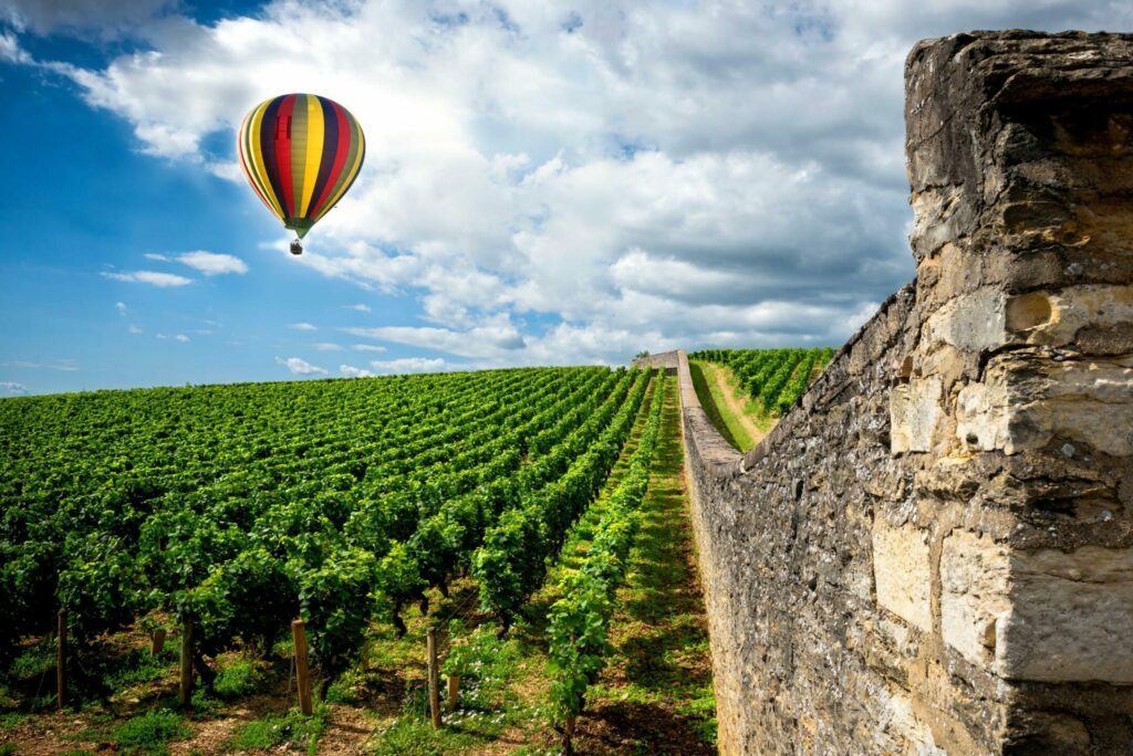 Przeleć balonem nad Burgundią we Francji