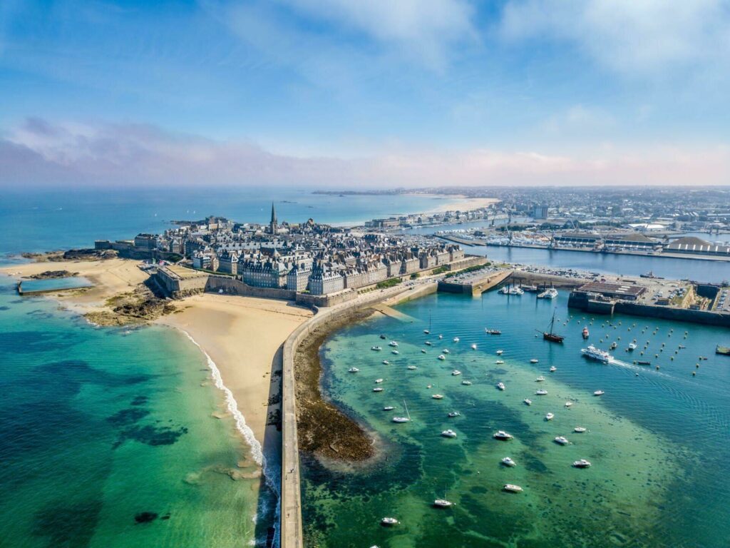 Vue aérienne de Saint-Malo