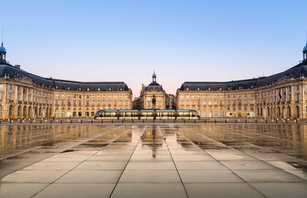 La place de la Bourse à Bordeaux