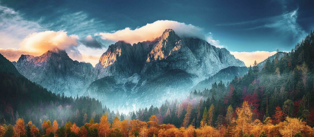 Le Triglav dans les paysages de montagne