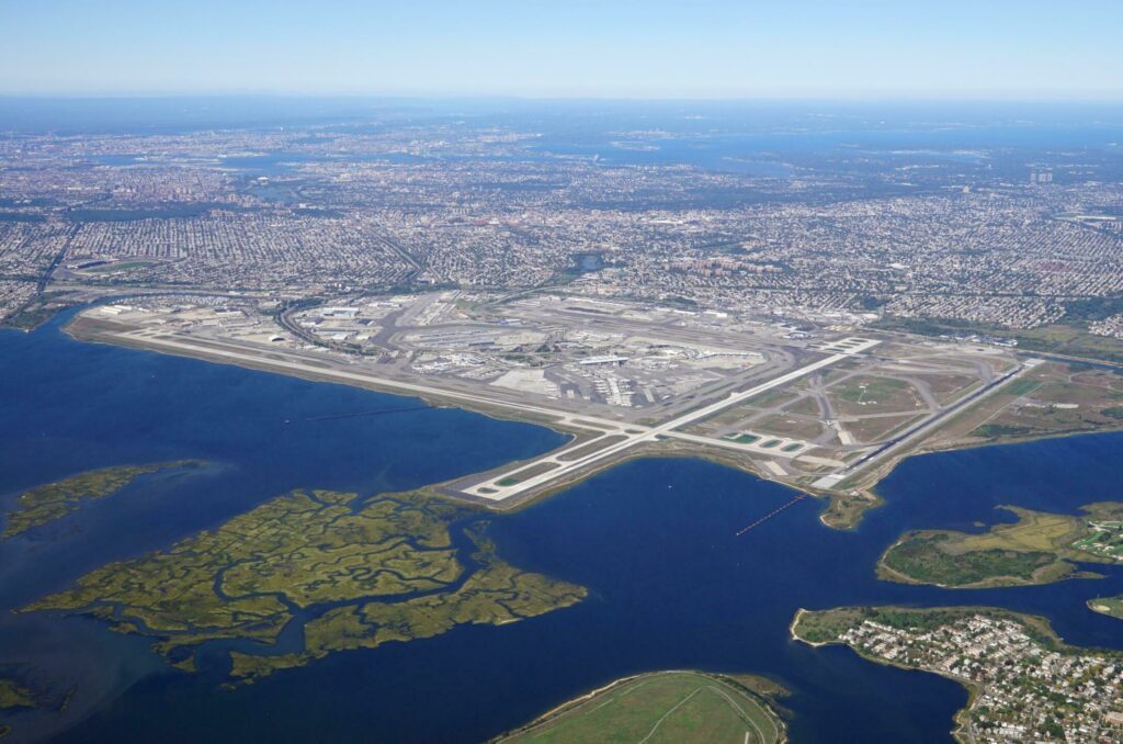 Aéroport JFK vu du ciel