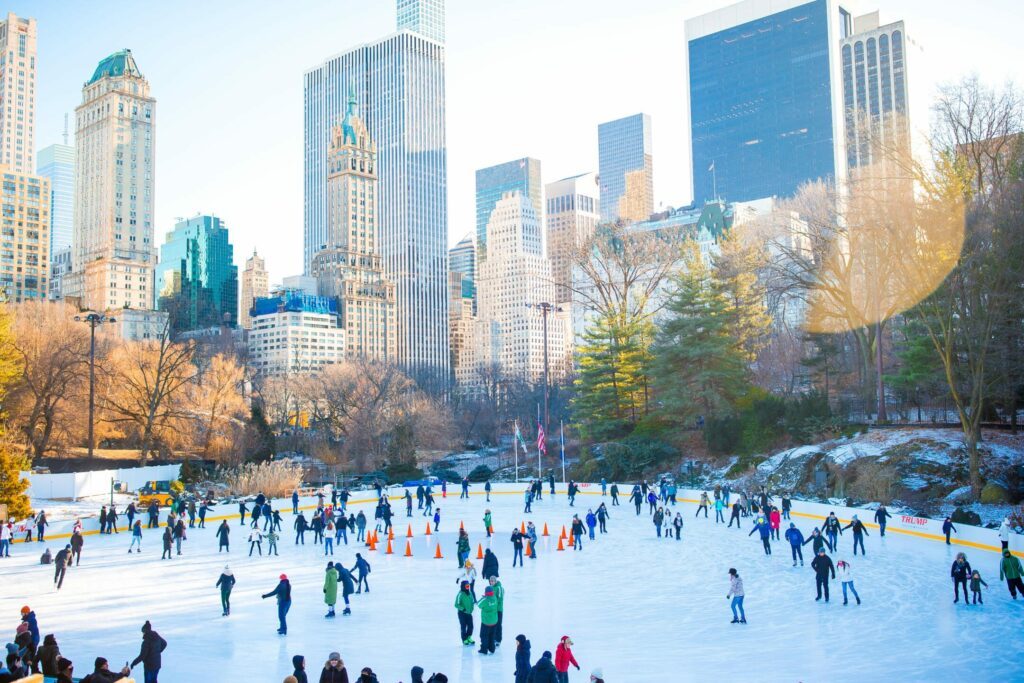 Central Park à New York où partir l'hiver