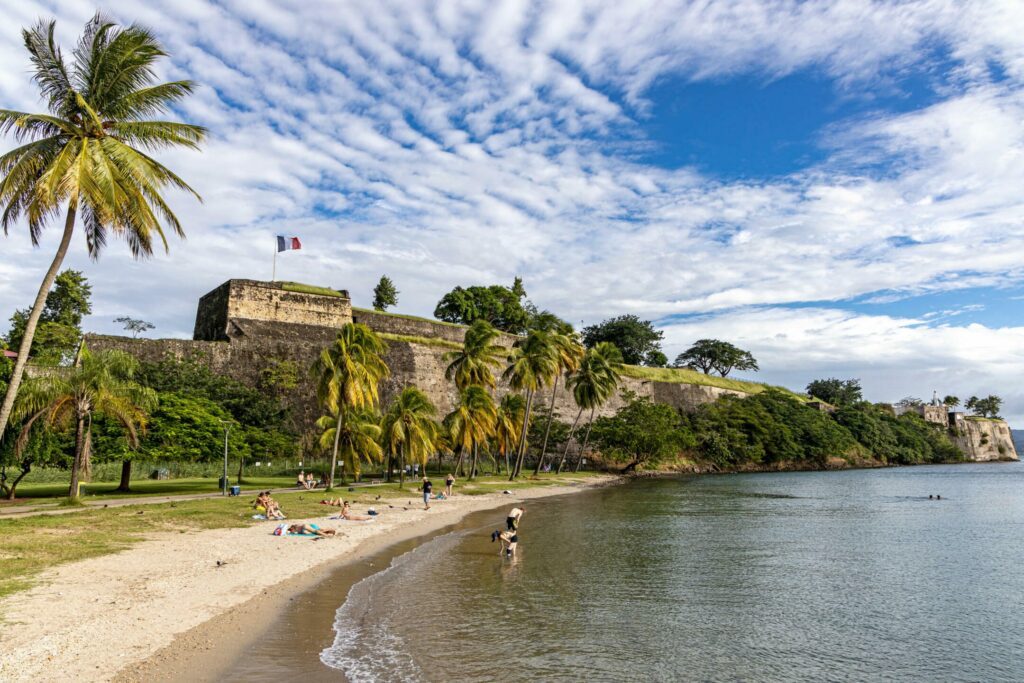 Fort Saint Louis à Fort-de-France , paysage de Martinique