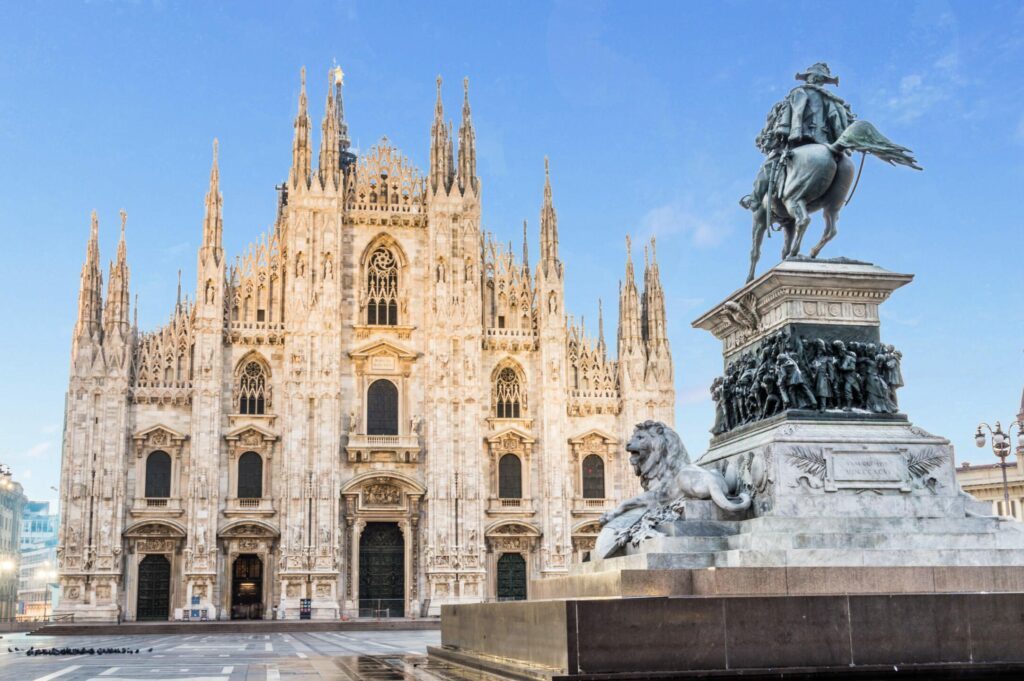 La cathédrale de Milan en Italie
