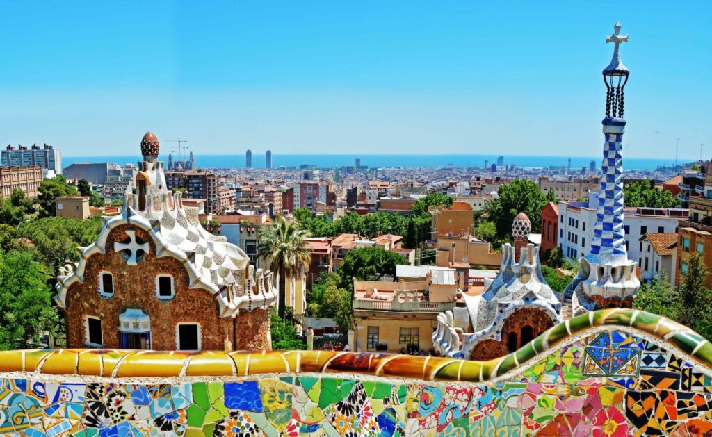 Le Park Guell à Barcelone