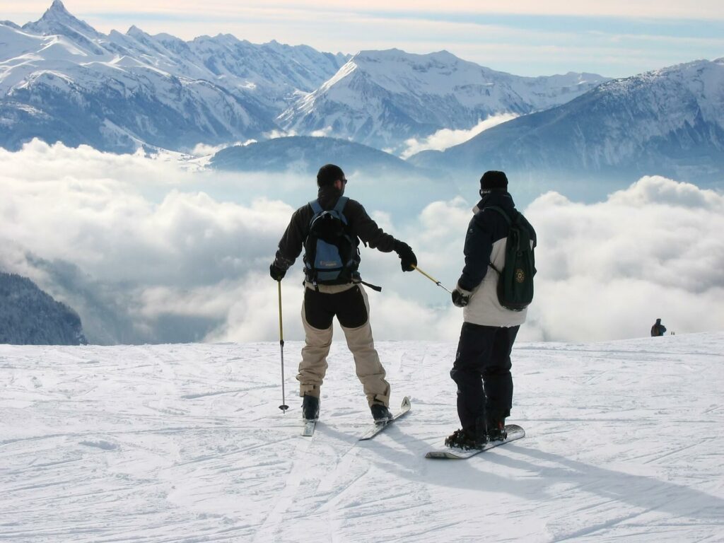 Partir skier entre amis