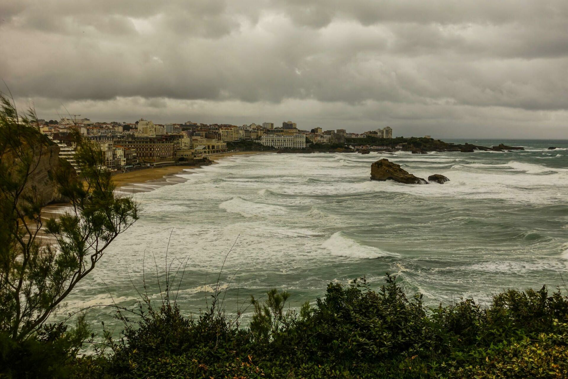 Biarritz quand il pleut