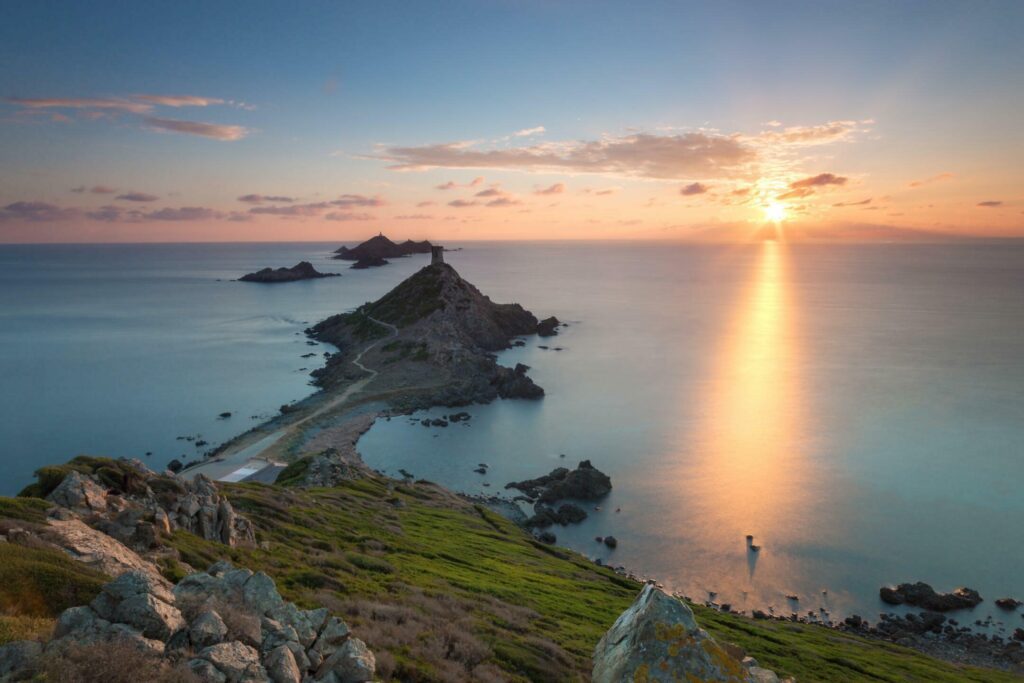 Coucher de soleil aux îles Sanguinaires