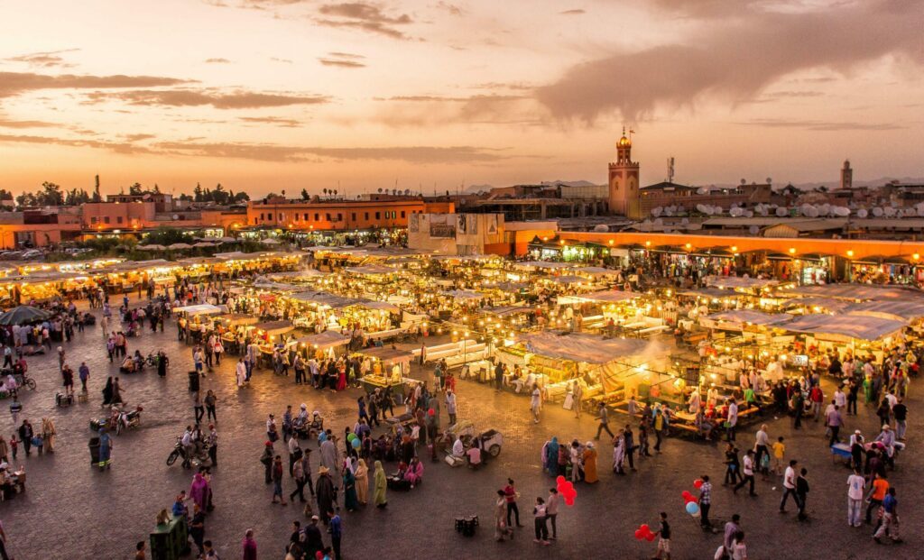 La place Jemaa El Fna à Marrakech