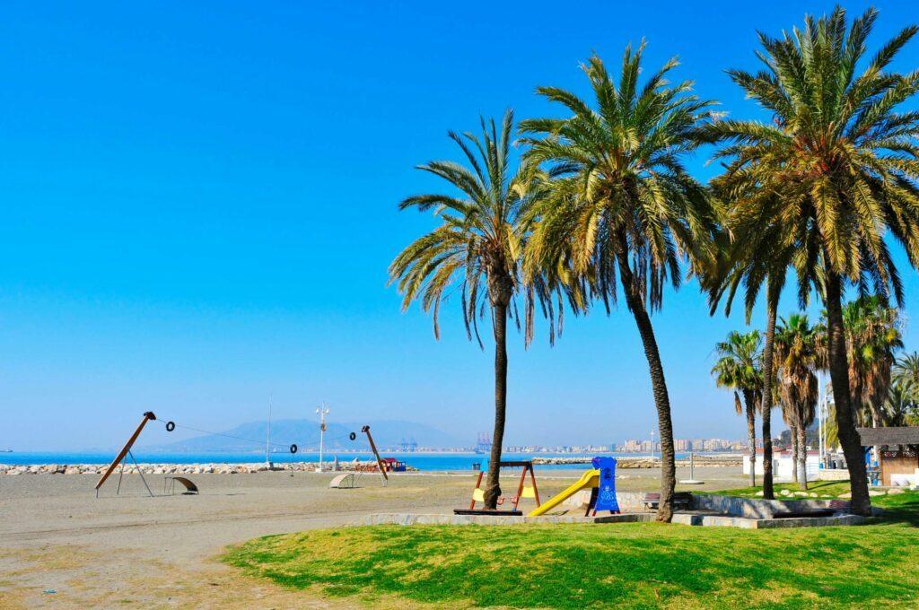 La plage El Palo à Malaga