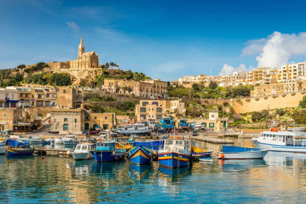 Port of Gozo in Malta