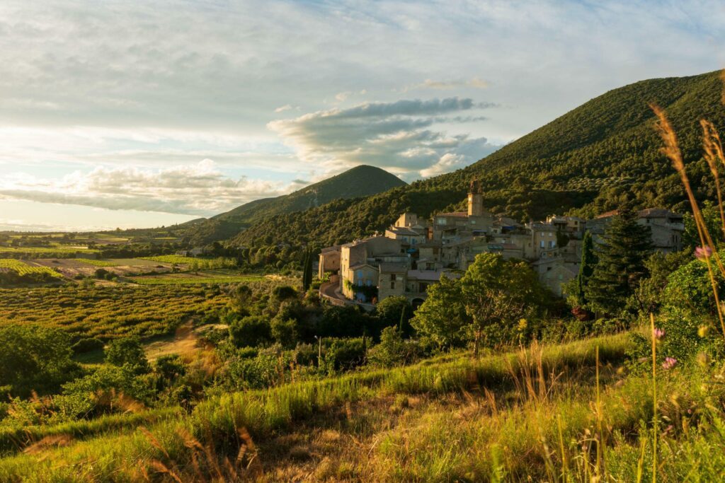 Le village de Venterol dans la Drôme