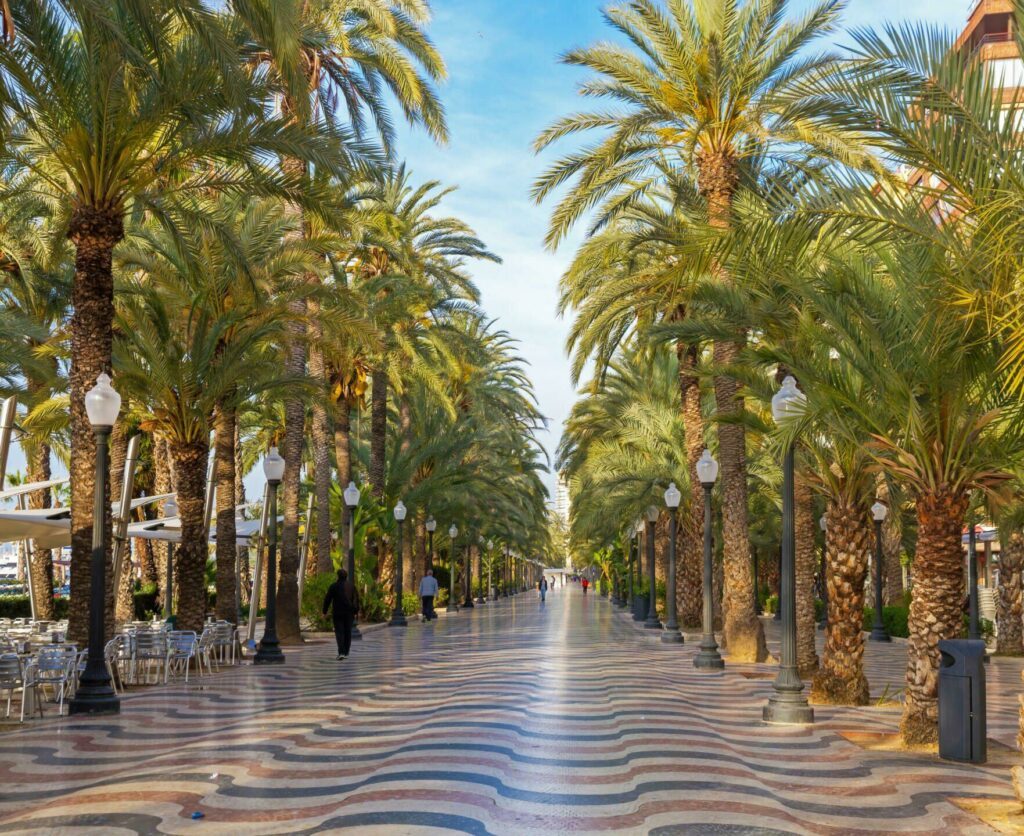 Spain Esplanade in Alicante
