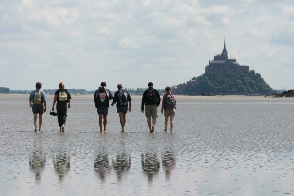 Rejoindre le mont Saint-Michel à pieds