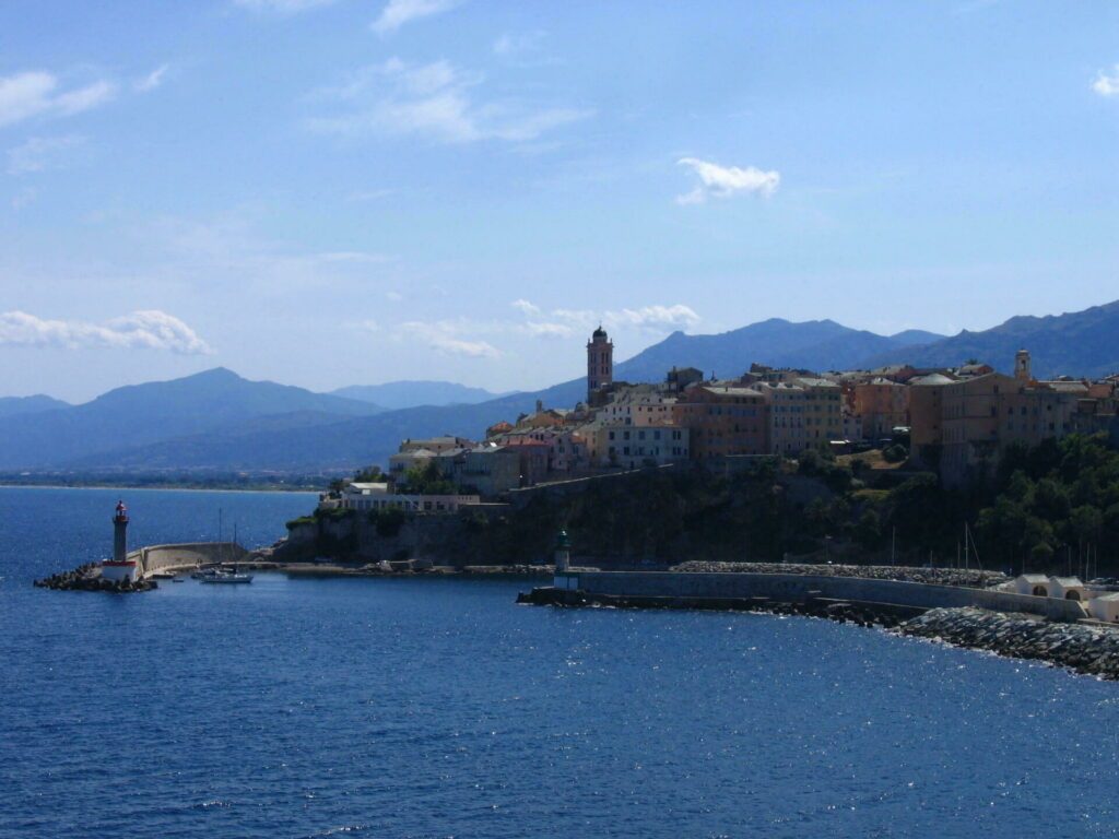 Bastia seen from the sea