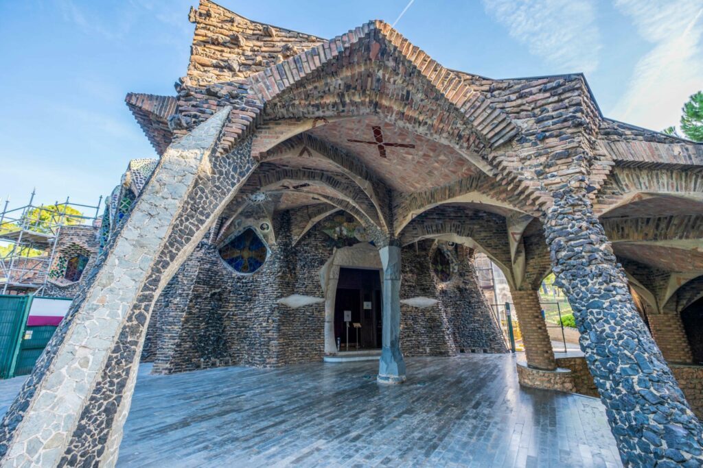 Gaudi Crypt around Barcelona