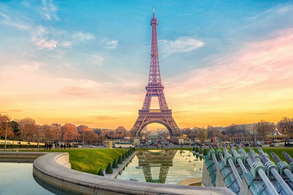 The basic Eiffel Tower in France
