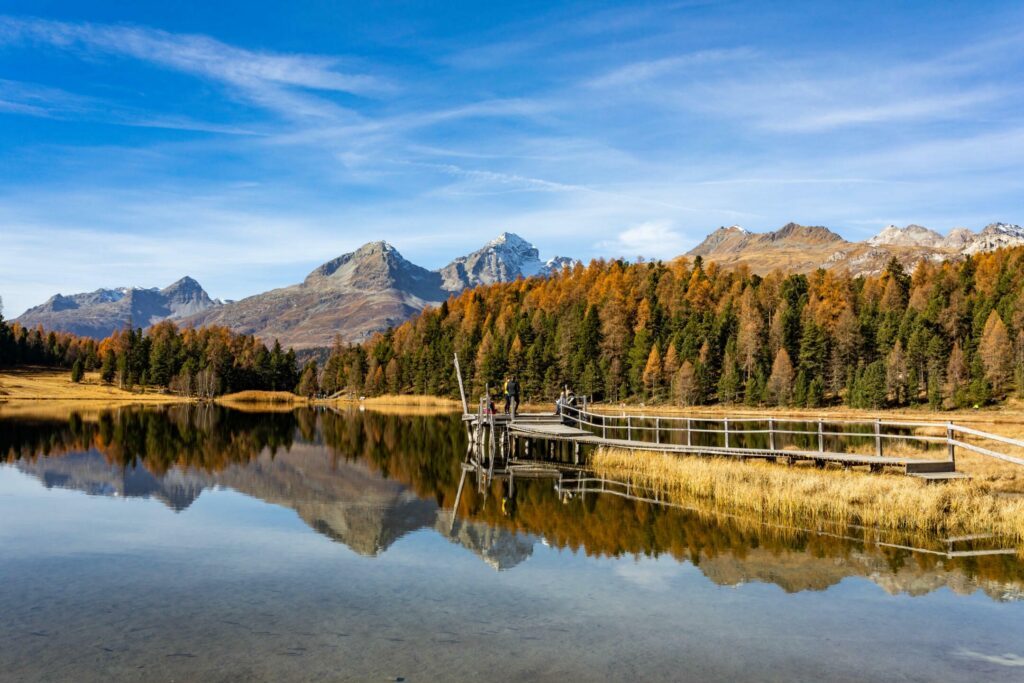 Lac de Staz paysage suisse
