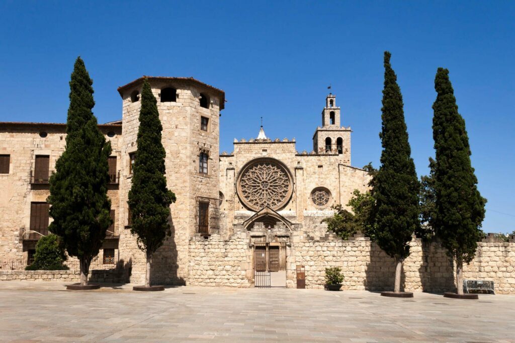 Convent of Sant Cugat around Barcelona