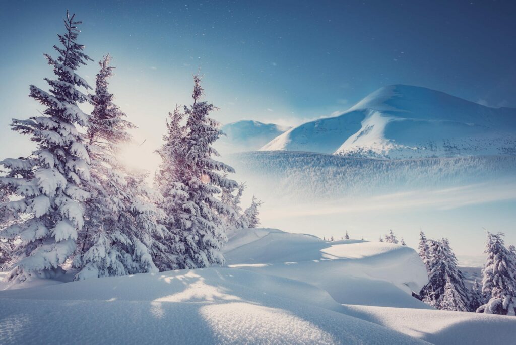 Carpathians under the snow