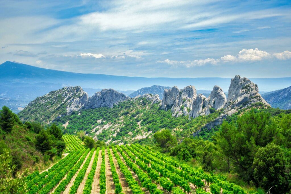 Les Dentelles de Montmirail en Provence