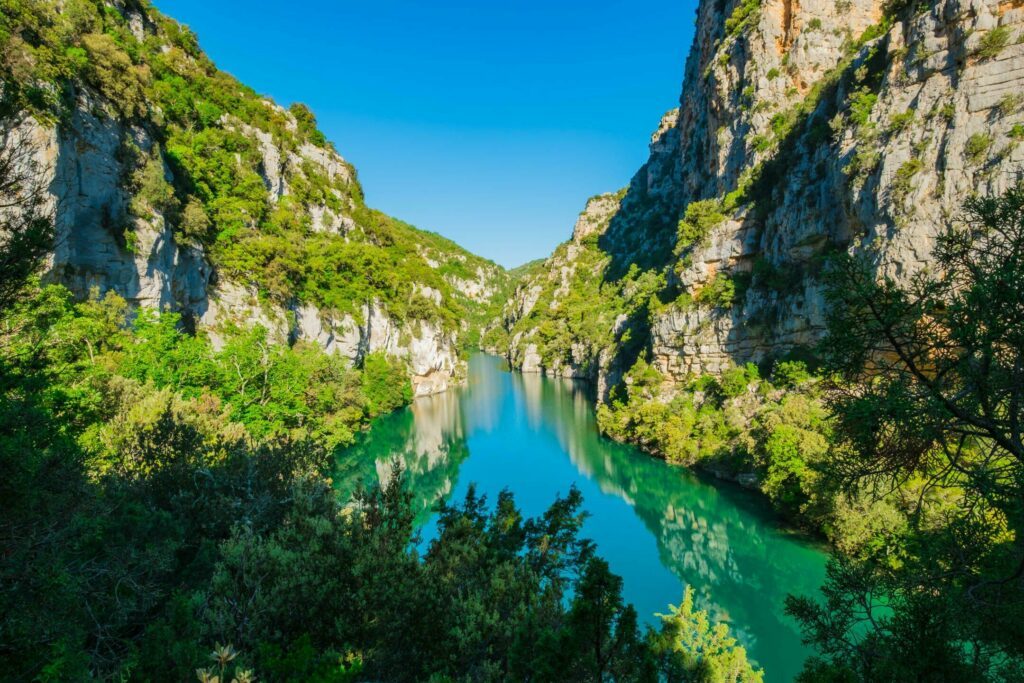 Les Gorges du Verdon dans les paysages de Provence