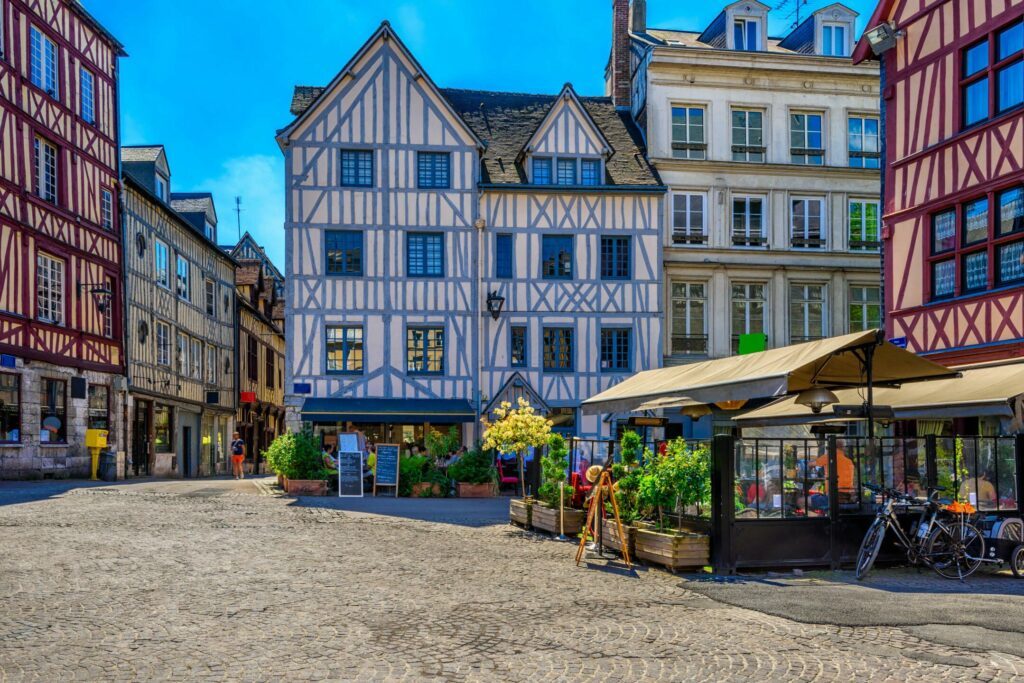 Rouen's beautiful houses