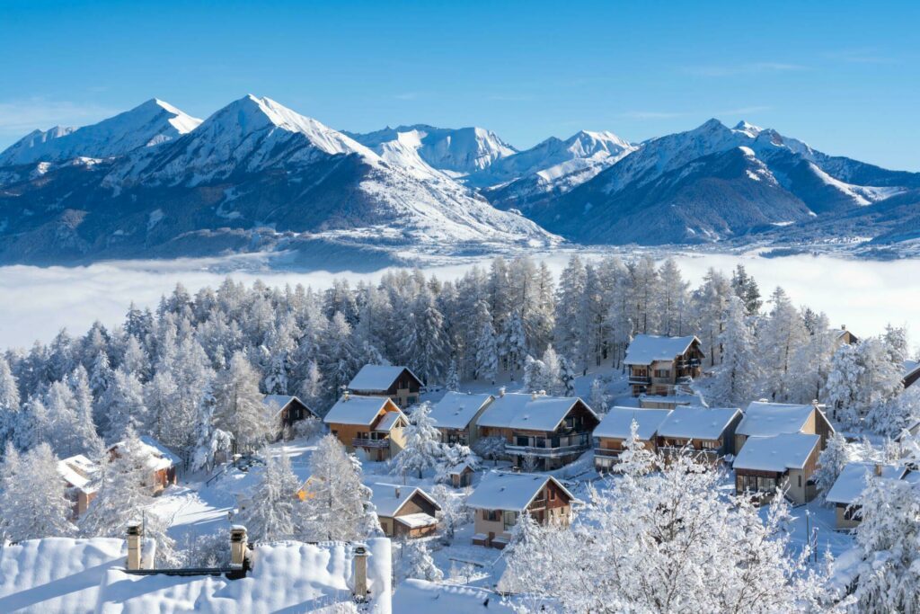 Skier dans les Alpes en France