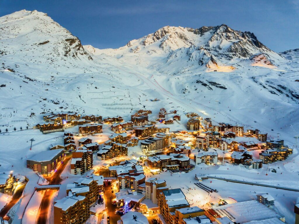 Val Thorens dans les stations de ski des Alpes du Nord