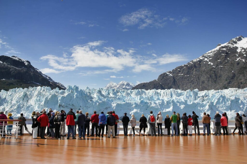 Voir les glaciers d'Alaska depuis le bateau de croisière